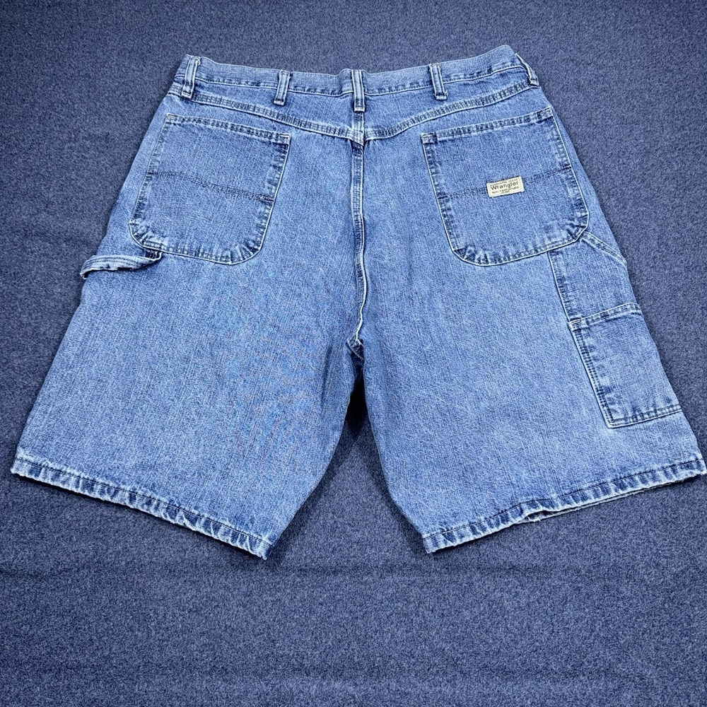 Wrangler Carpenter Shorts Mens Size 38 Regular Denim Jort Skater Grunge Workwear